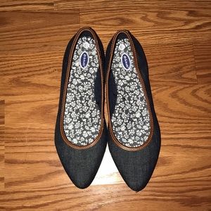 Denim Flats